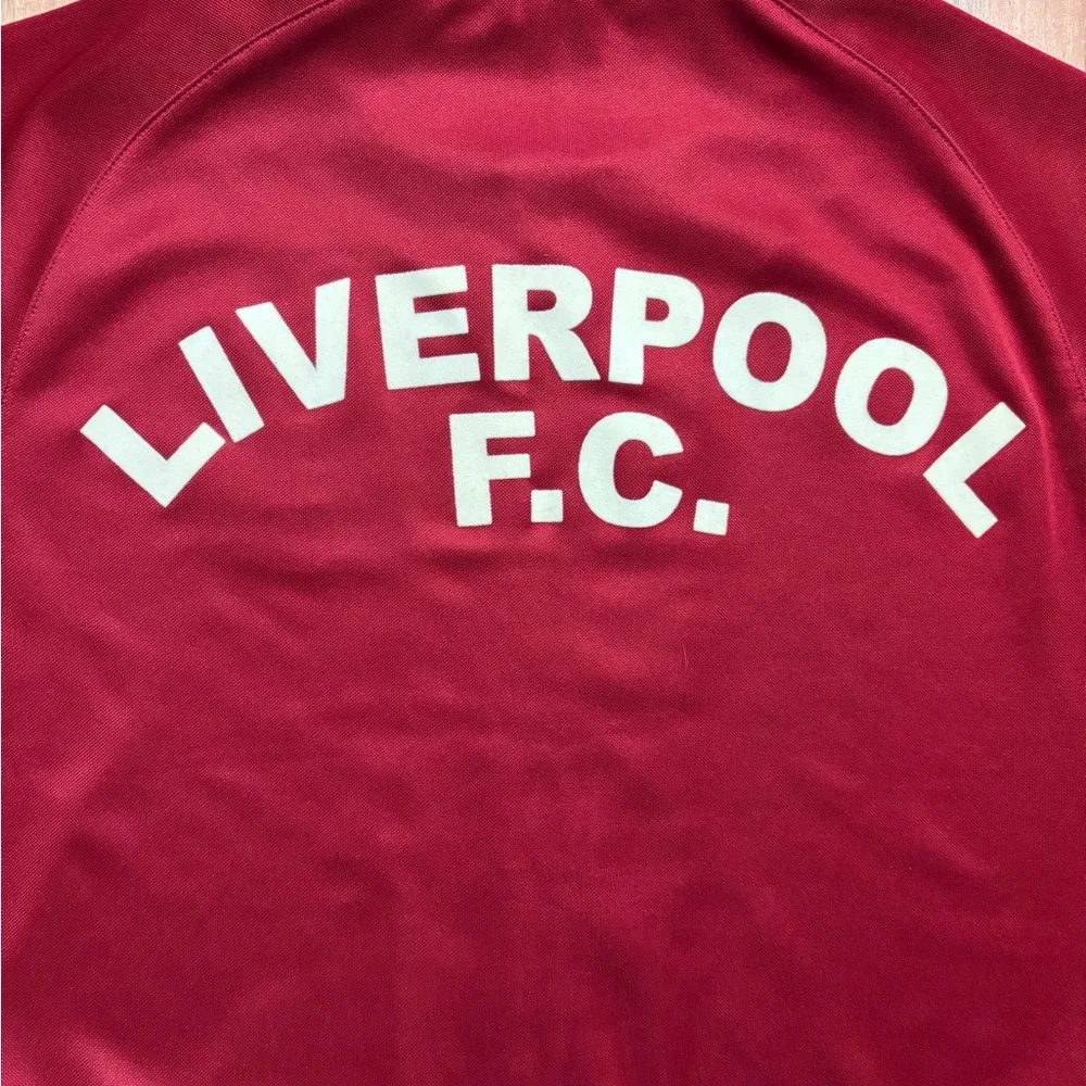 Red Liverpool Soccer Zip-Up Track Jacket Boys or Girls 10 Excellent Condition
